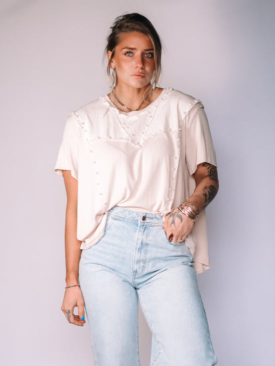 Meredith Pearl Oversized Top