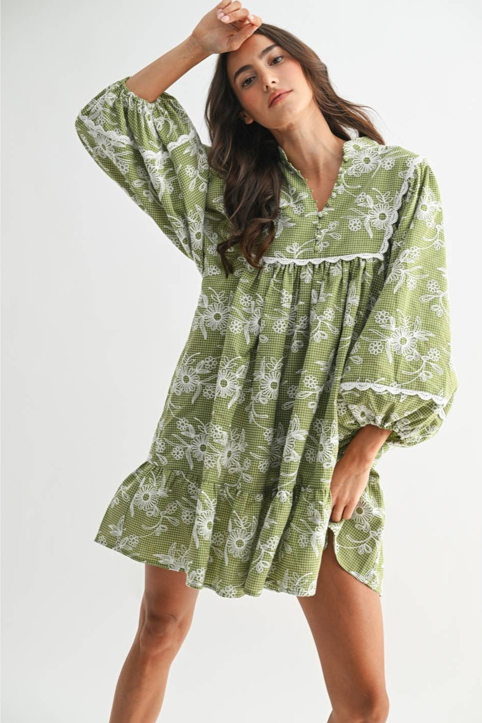 Beatrice Balloon Sleeve Dress  AddisonsWonderland