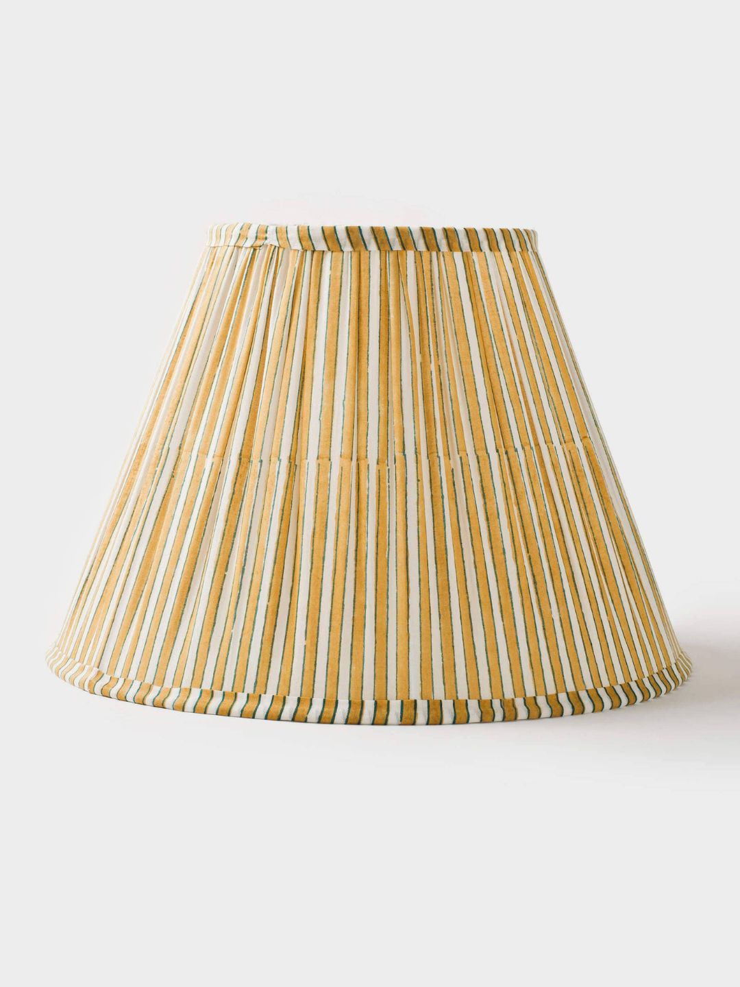 Candy Stripe Pleated Floral Lamp Shade