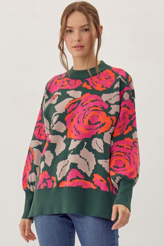 Fiona Floral Sweater