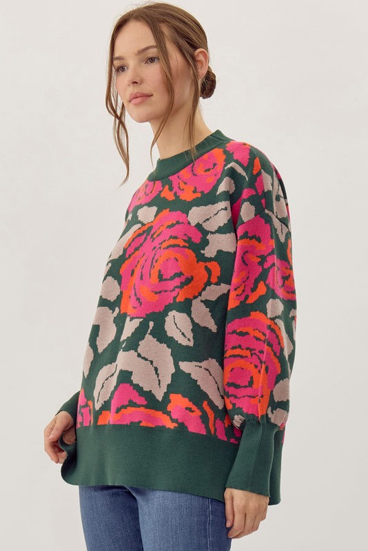 Fiona Floral Sweater