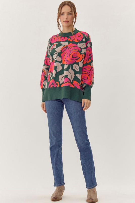 Fiona Floral Sweater