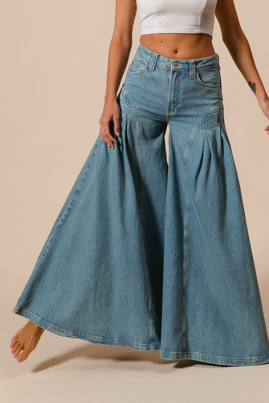 Rustic Sky Wide Leg Jeans