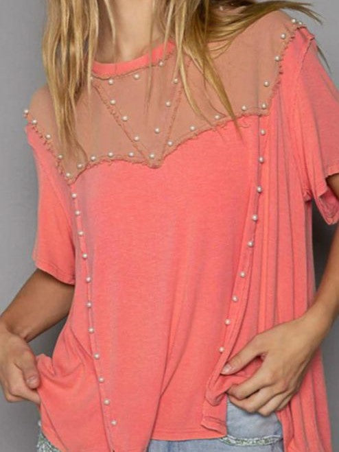 Meredith Pearl Oversized Top