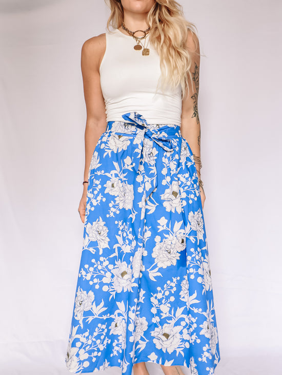 Lana Printed Poplin Skirt