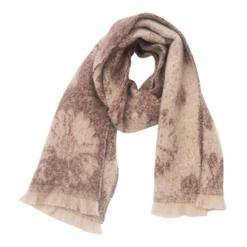 Chunky Fleece Scarf | Floral