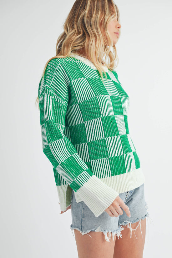 Simone Check Sweater