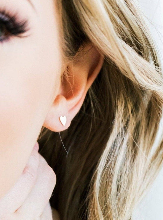 Heart Stud Earrings