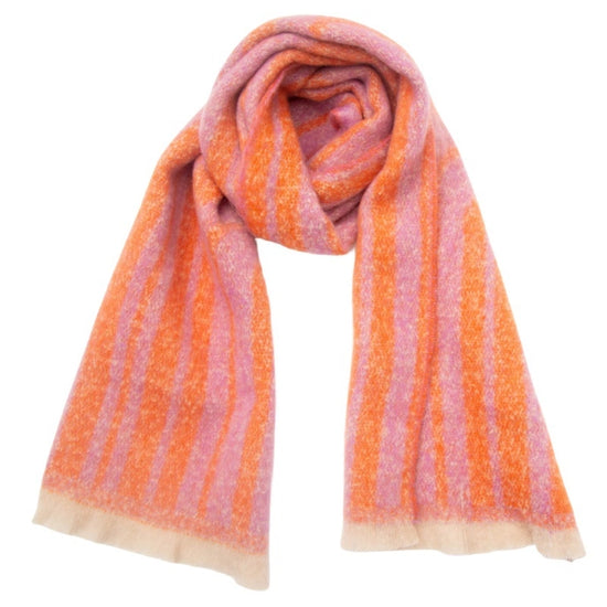 Chunky Fleece Scarf | Stripe