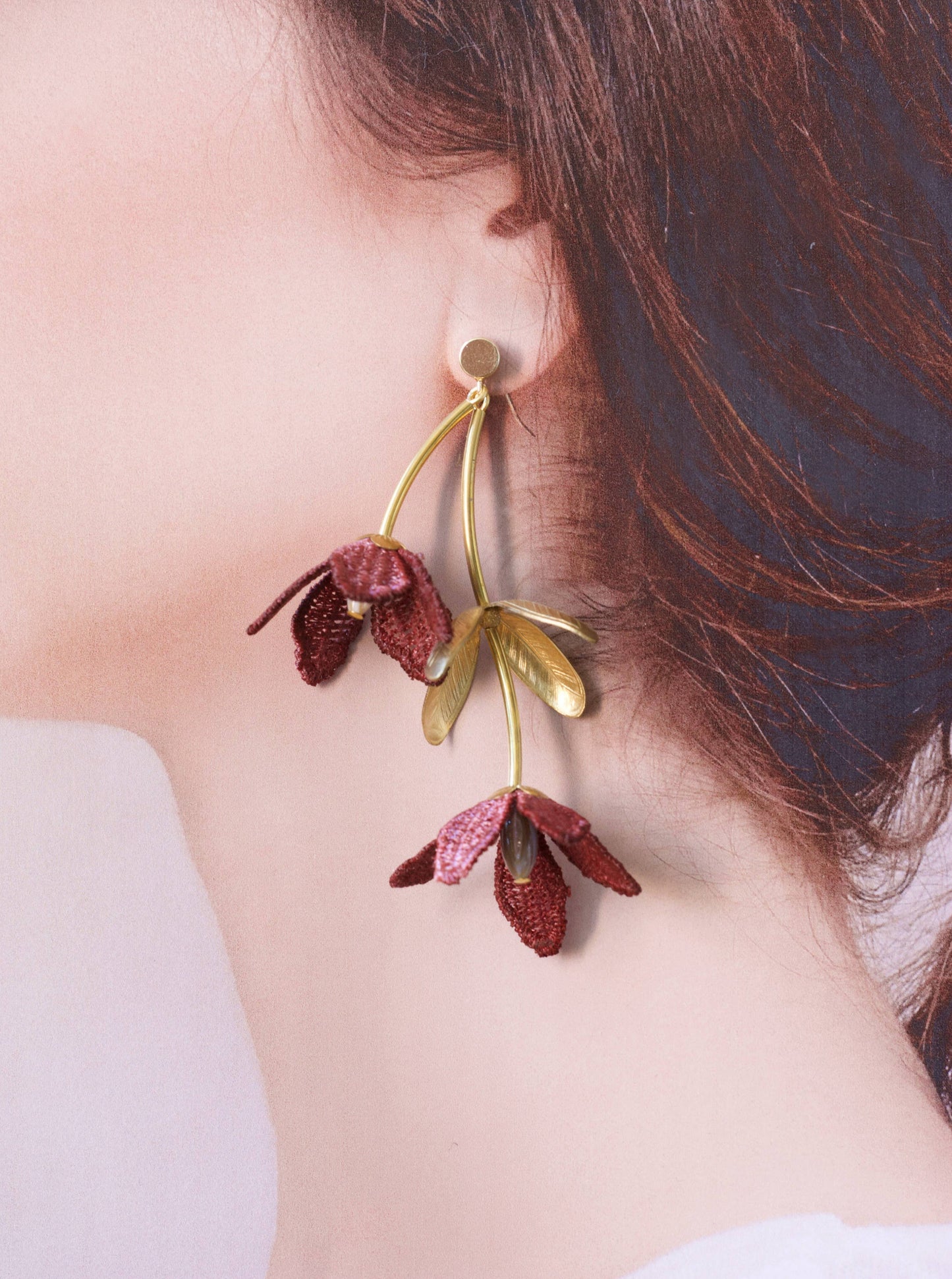 Tiaré Earrings | Magenta