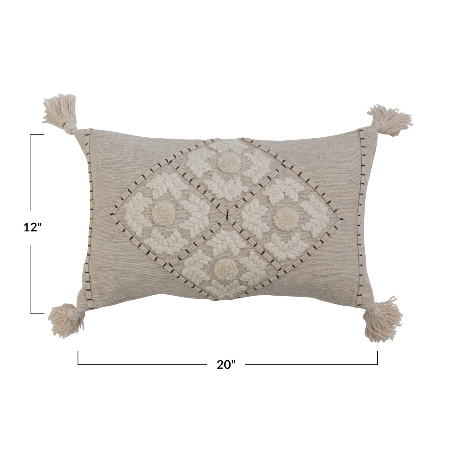 Mable Lumbar Pillow | 20"L x 12"W