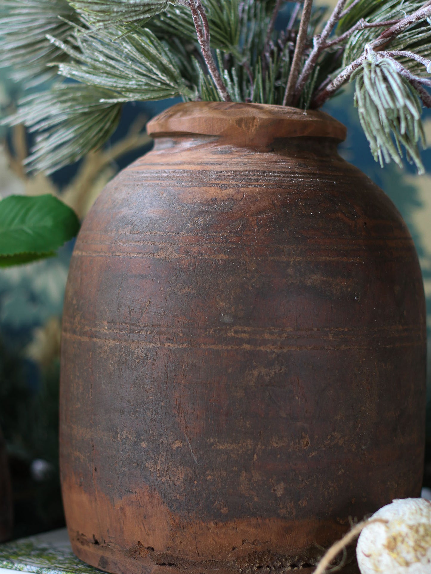 Load image into Gallery viewer, Found Wood Urn
