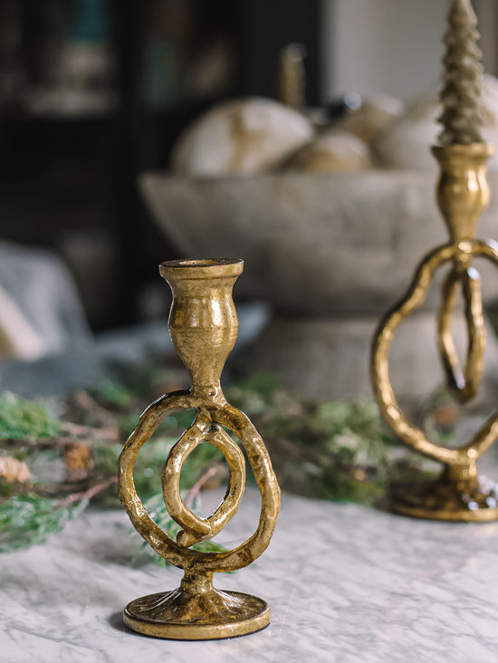 Golden Rings Taper Holder | 7"