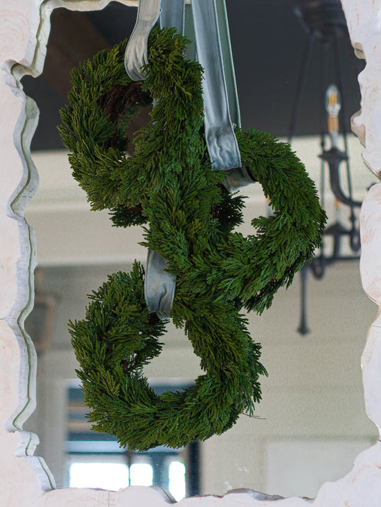Faux Cedar Wreath | 10"