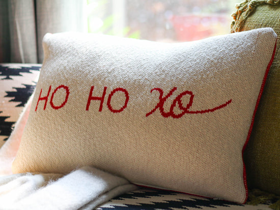 Load image into Gallery viewer, Ho Ho XO Pillow
