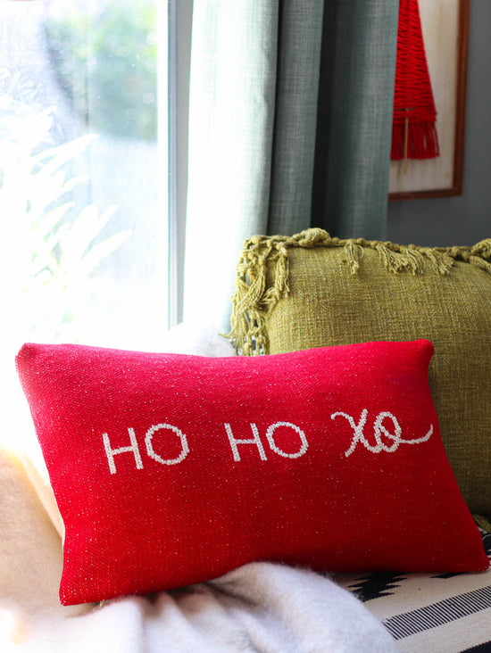 Load image into Gallery viewer, Ho Ho XO Pillow
