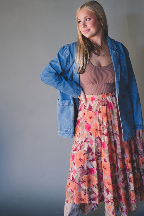 Autum Breeze Midi Skirt