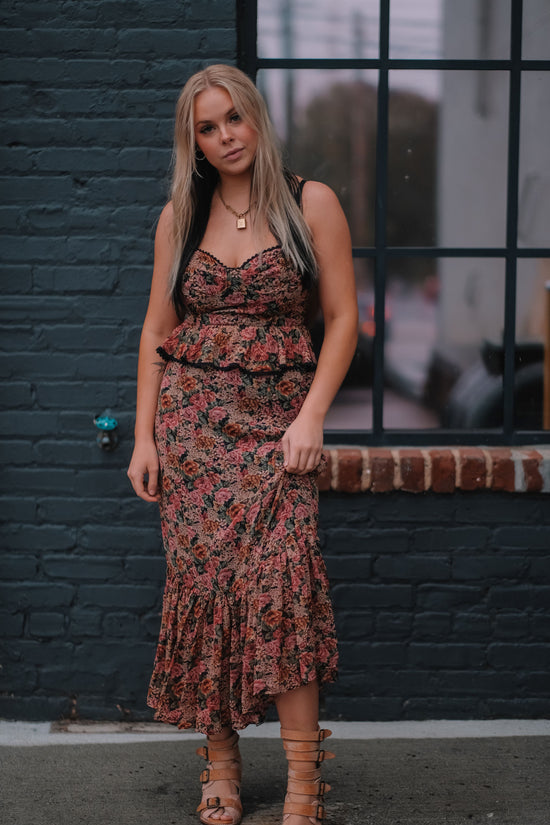 Veronica Vintage Maxi Dress