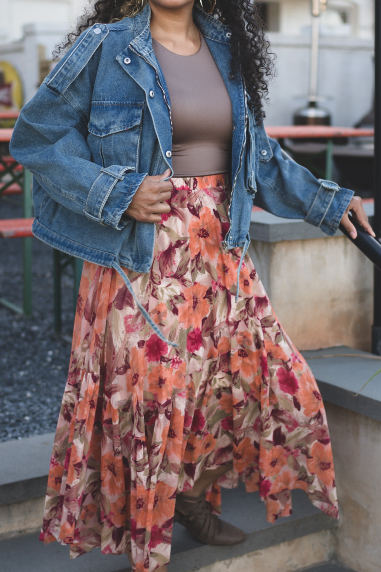 Autum Breeze Midi Skirt