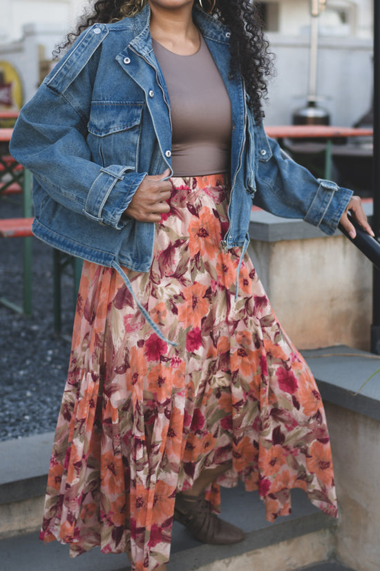 Autum Breeze Midi Skirt