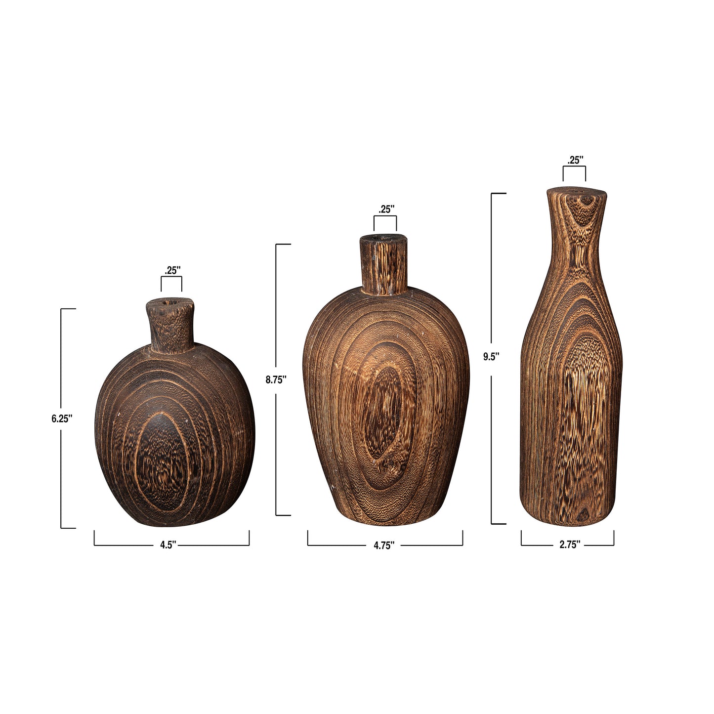 Charred Wood Vase