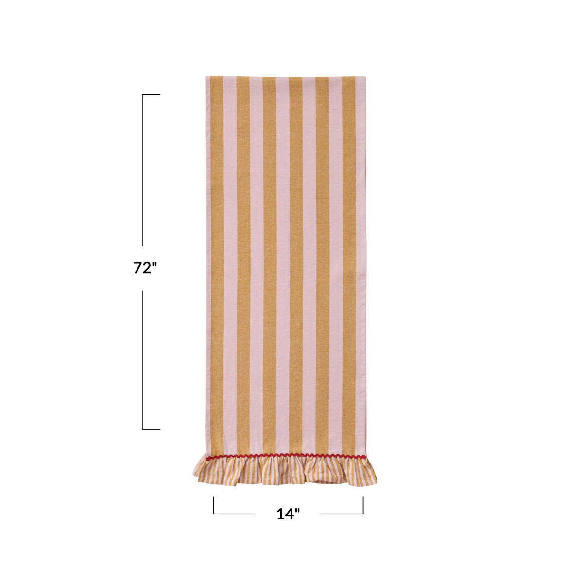 Red Ric Rac Table Runner Ric Rac Ruffle Table Runner – AddisonsWonderland