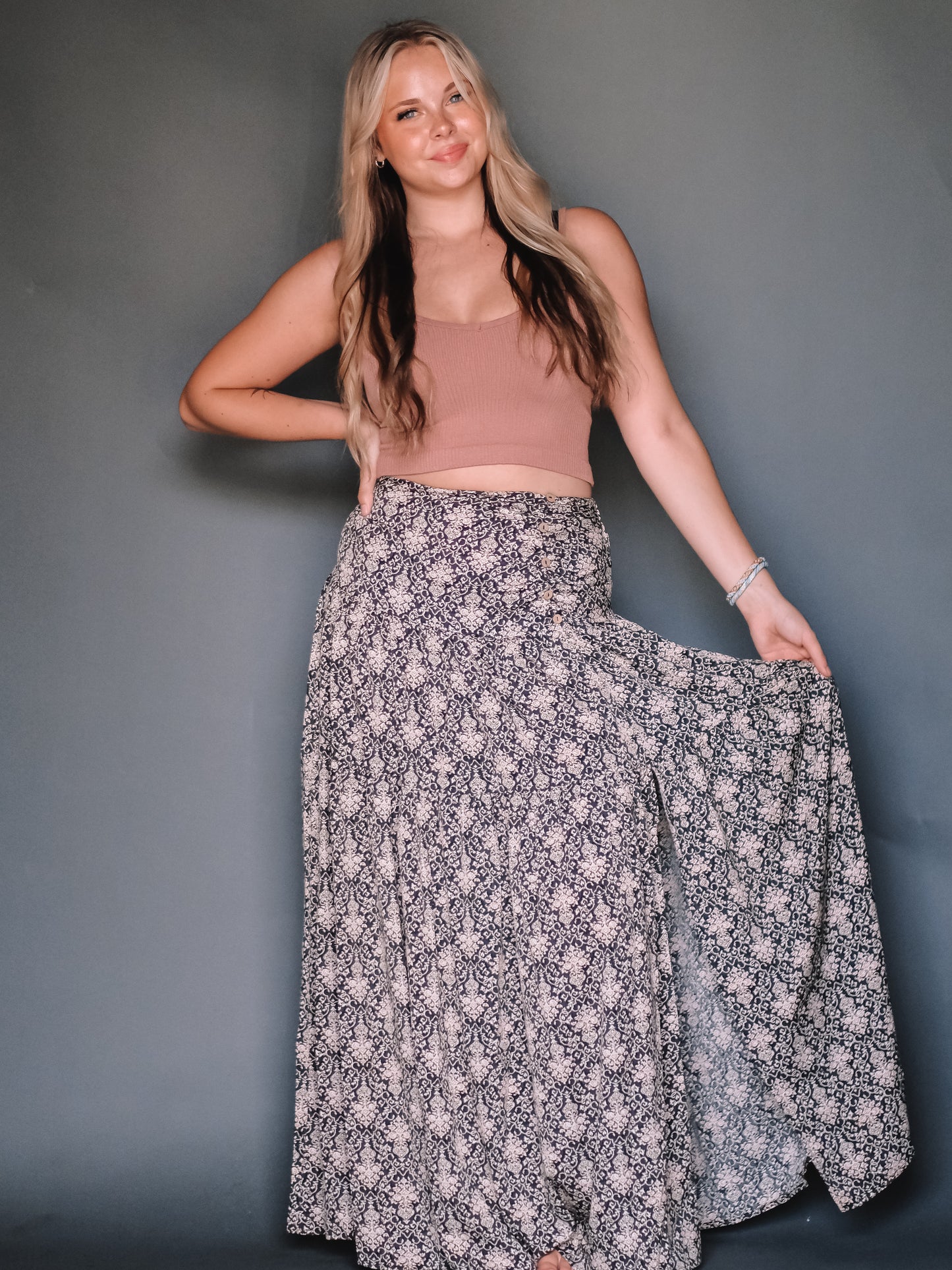 Josephine Ruffled Maxi Skirt