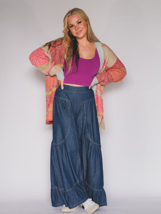 Perfectly Denim Palazzo Pants