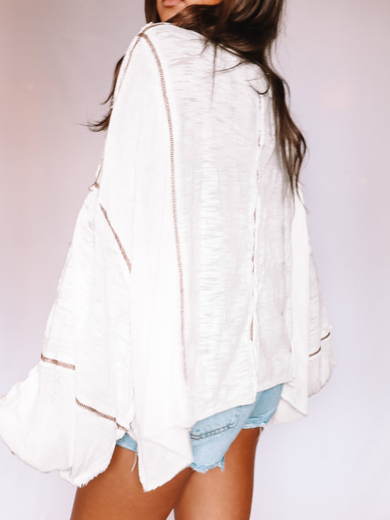 Ethereal Knit Ivory Top