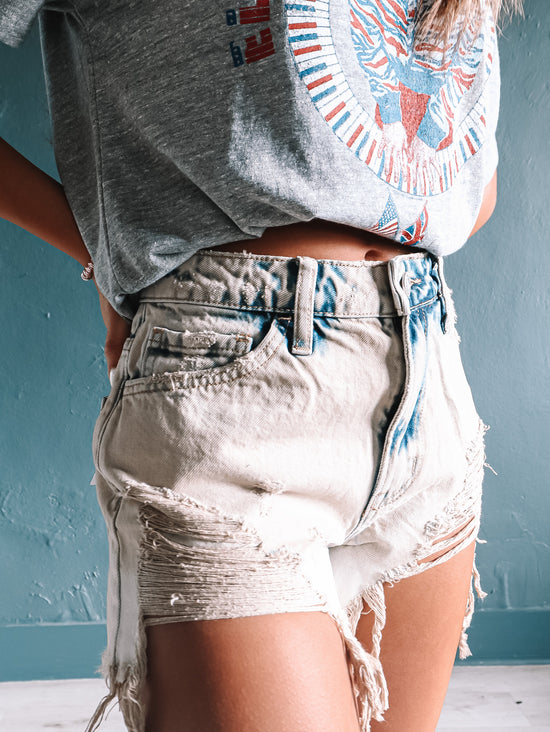 Load image into Gallery viewer, Vintage Super High Rise Denim Shorts
