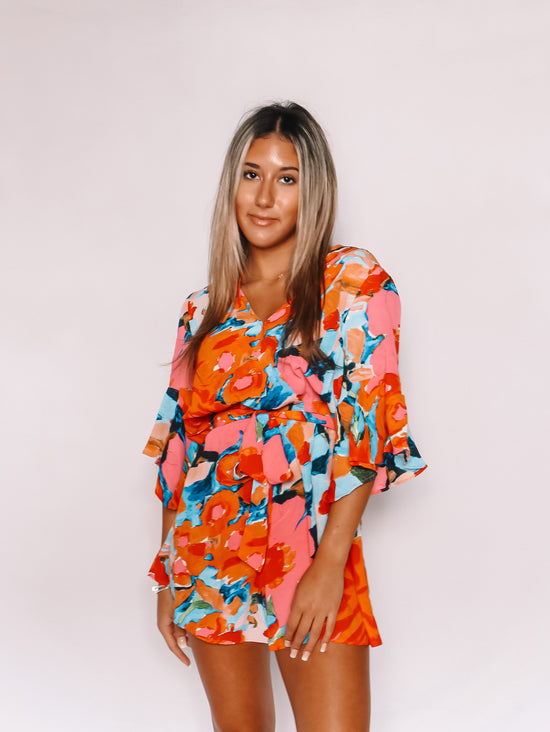 Load image into Gallery viewer, Wrap Floral Playsuit
