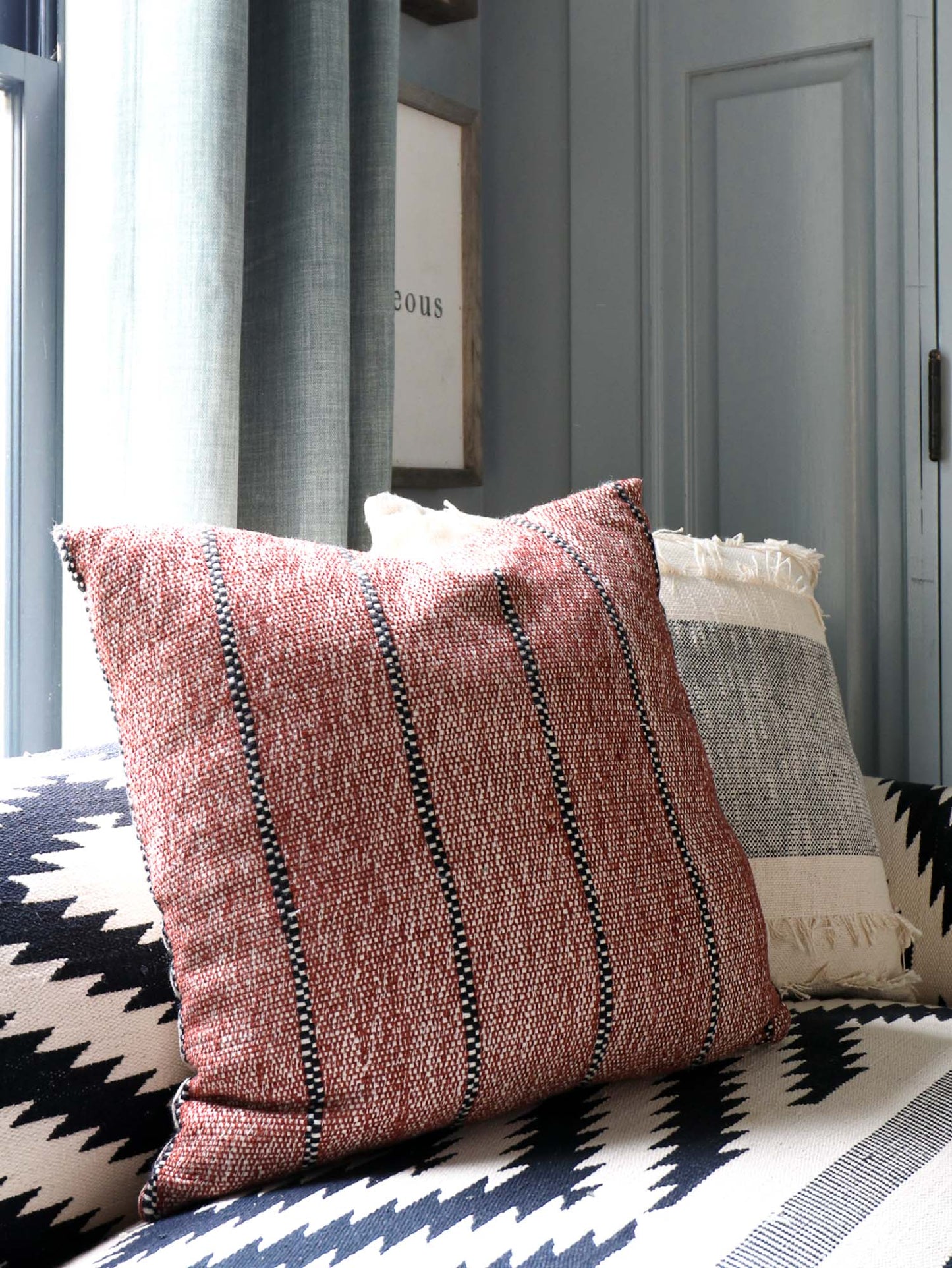 Load image into Gallery viewer, Wyoming Striped Pillow
