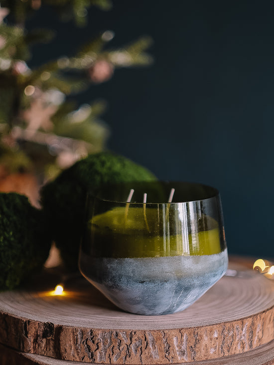 Balsam & Cedar | Large Baltic Glass Candle