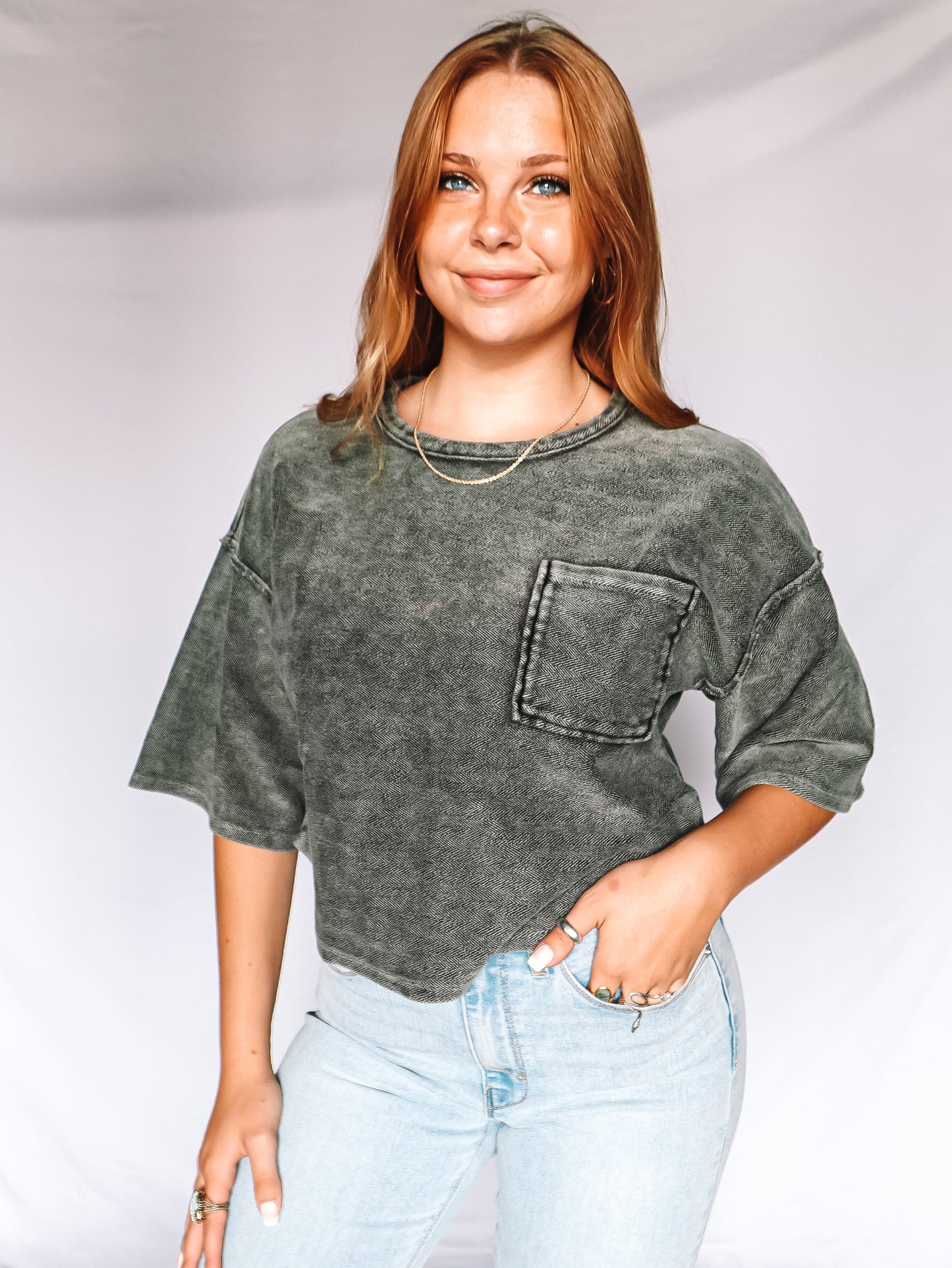 Oversized Terry Knit Tee