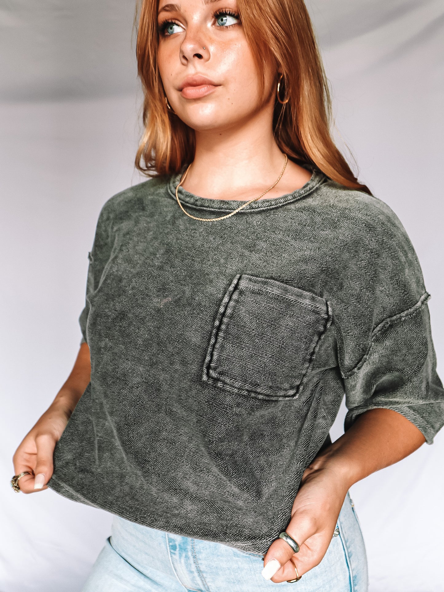 Oversized Terry Knit Tee