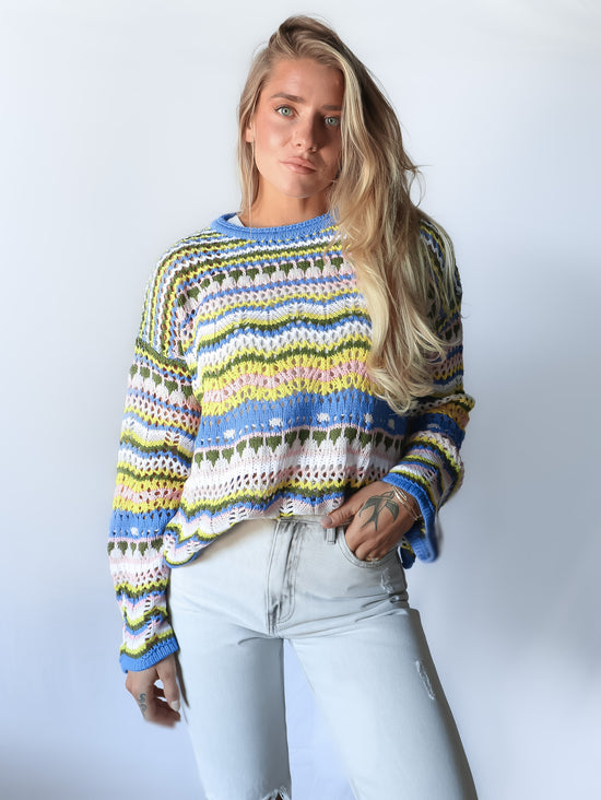Load image into Gallery viewer, Holly Stripe Sweater
