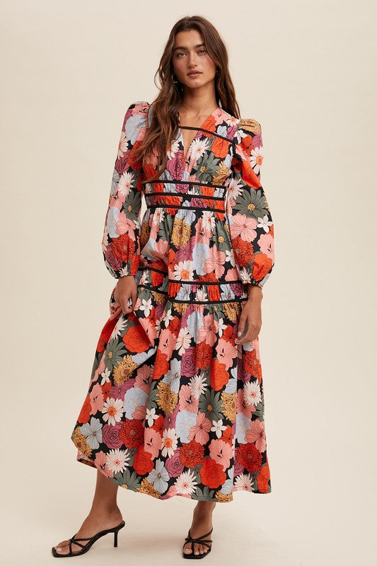 Sofia Floral Maxi Dress