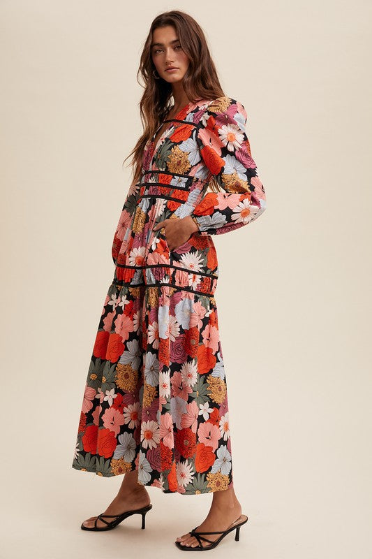 Sofia Floral Maxi Dress