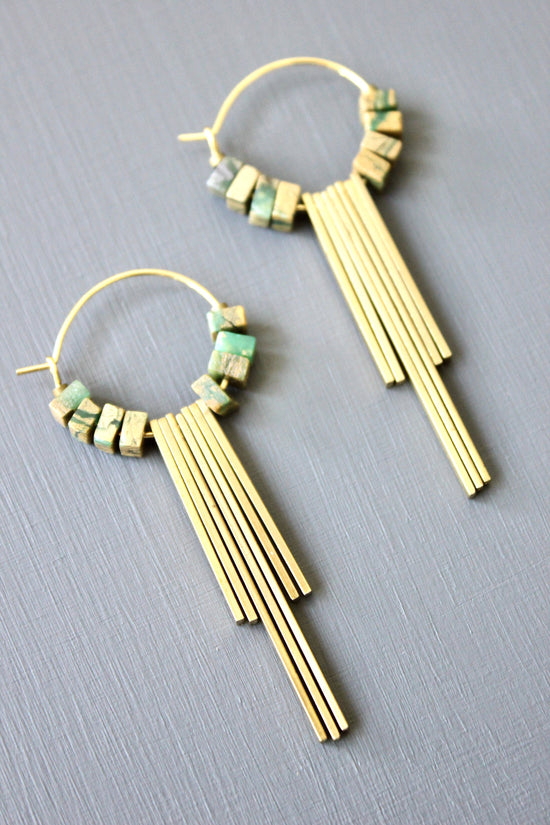 Jasper Geometric Earrings