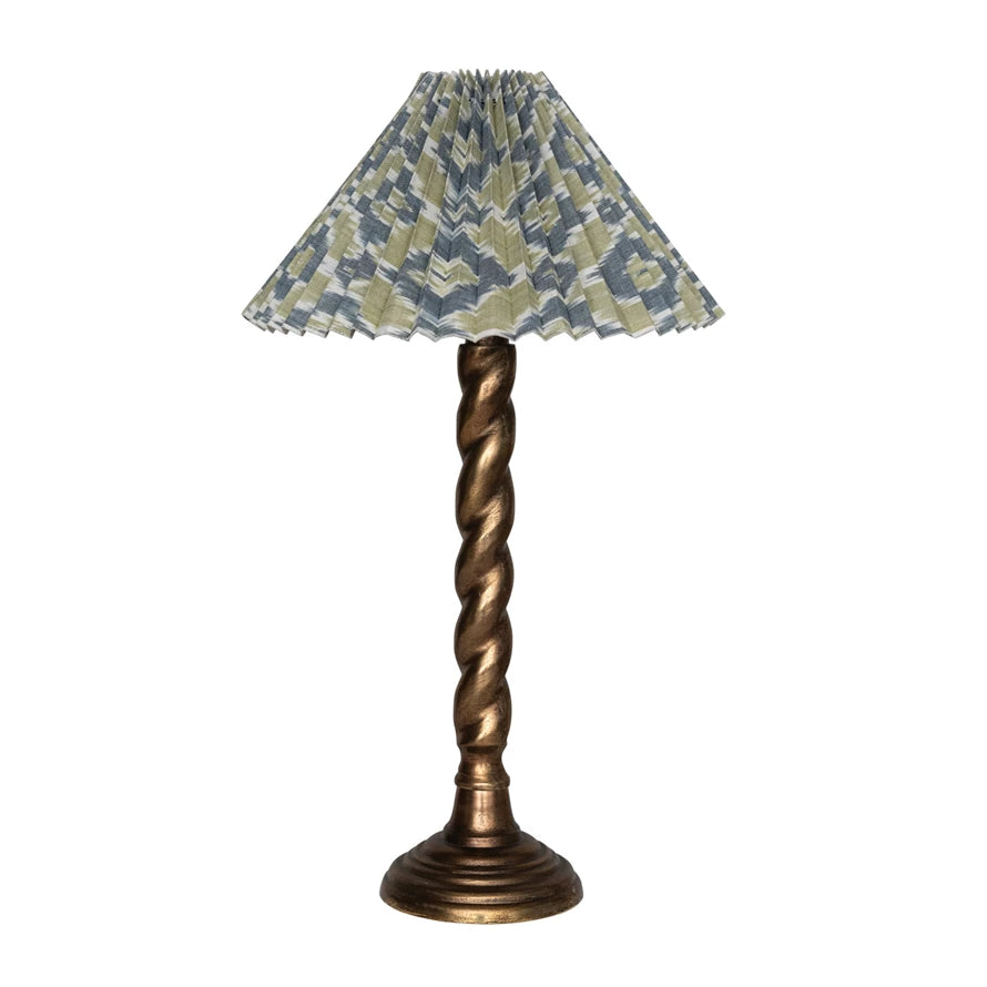 Pleated Candlestick Lamp