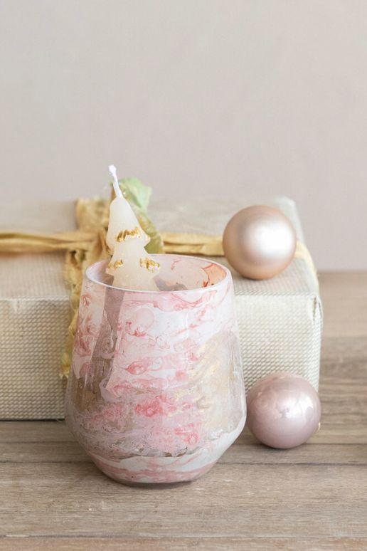 Marbled Pink Votive