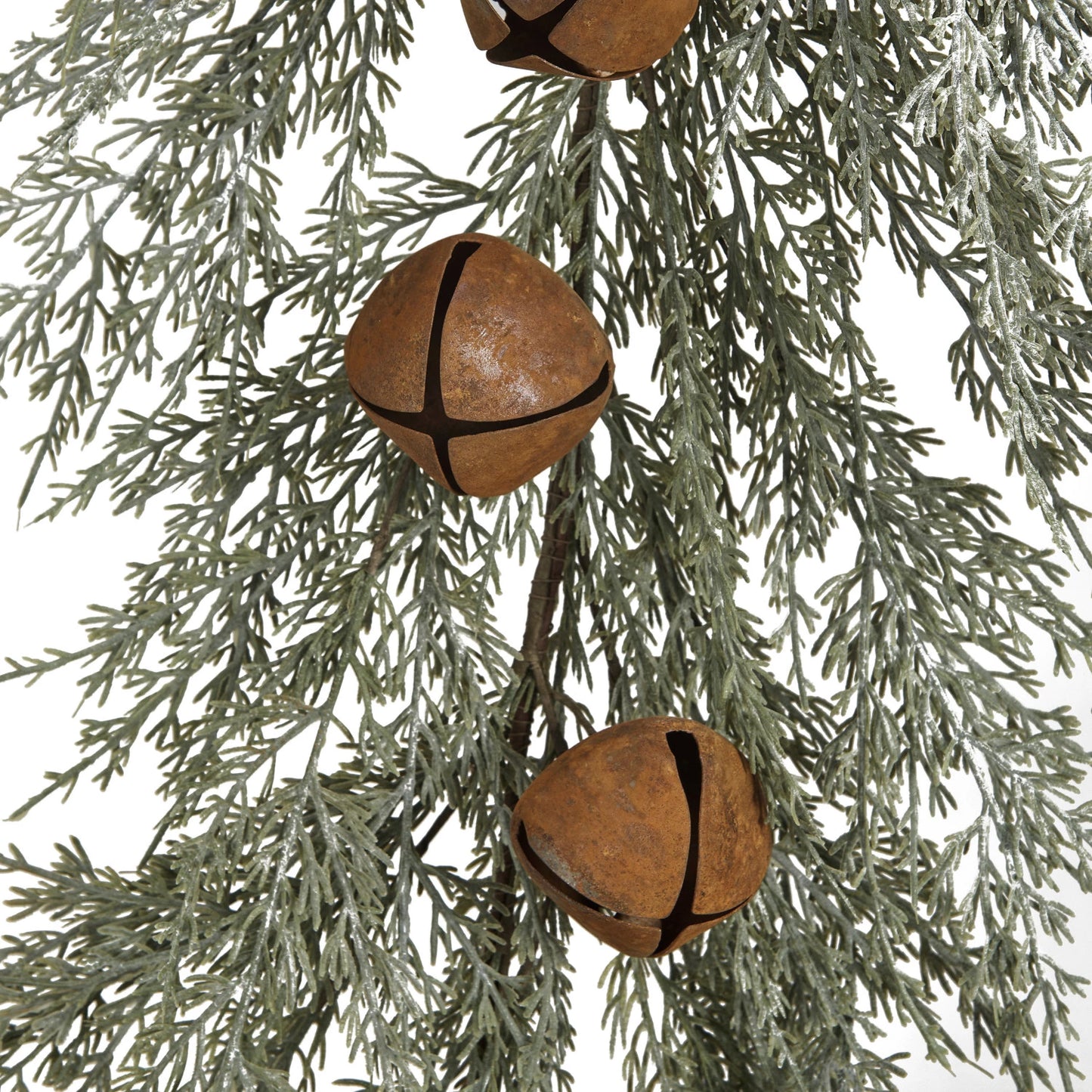 Faux Cedar Garland with Bells