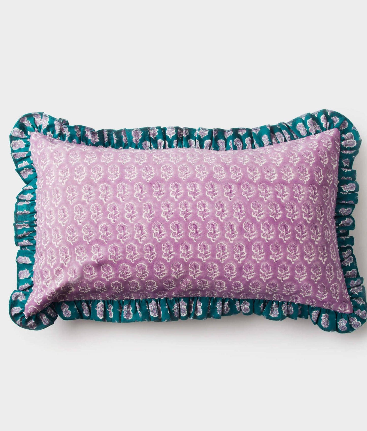 Daisy Ruffled Rectangle Pillow