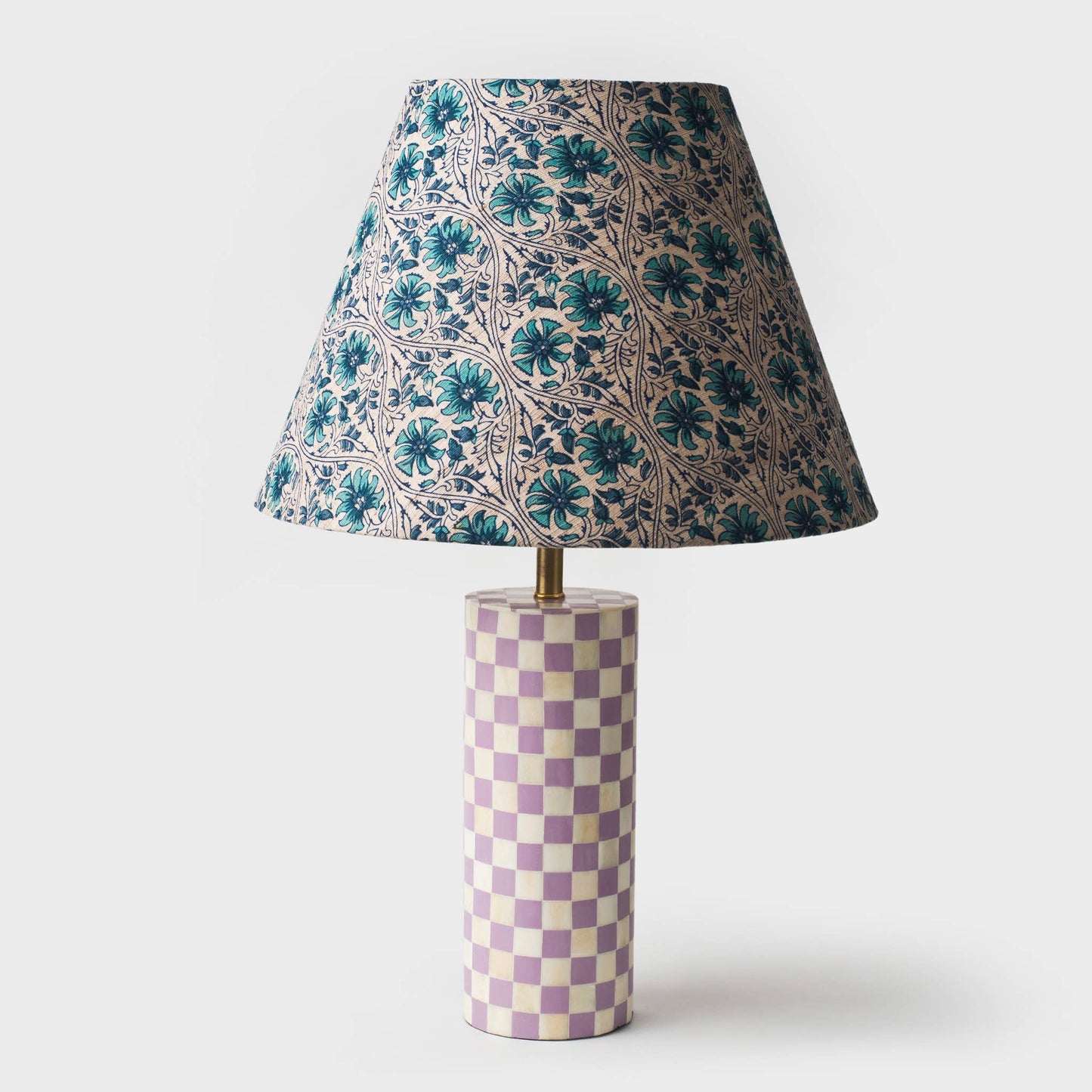 Dose of Happy Table Lamp | Blue Floral