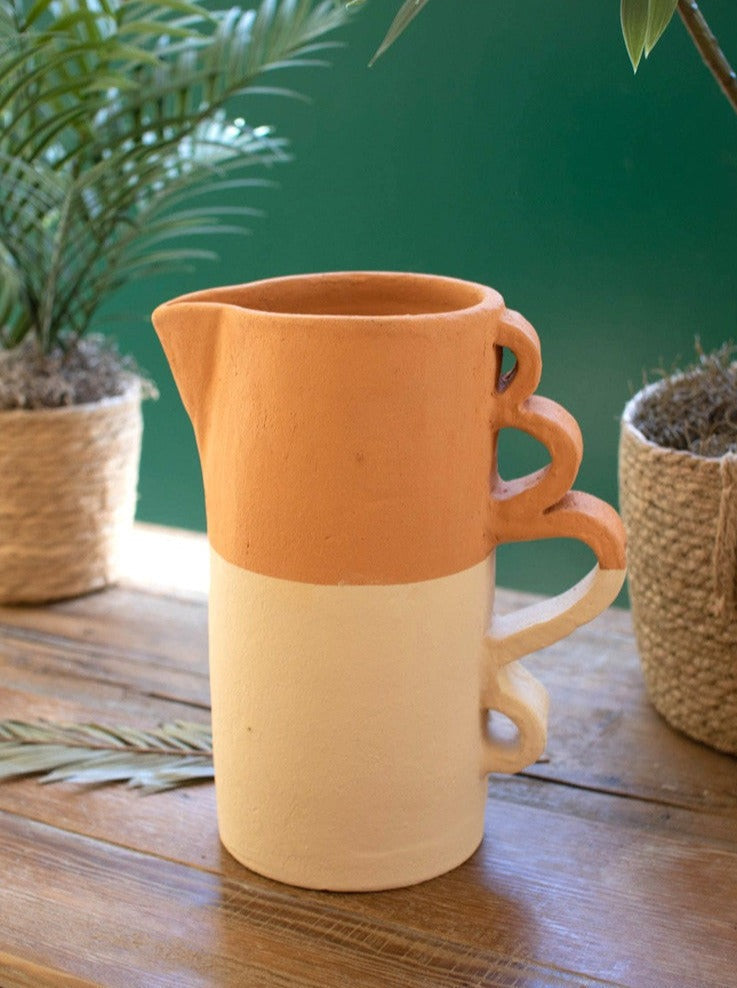 Creamsicle Squiggle Pitcher