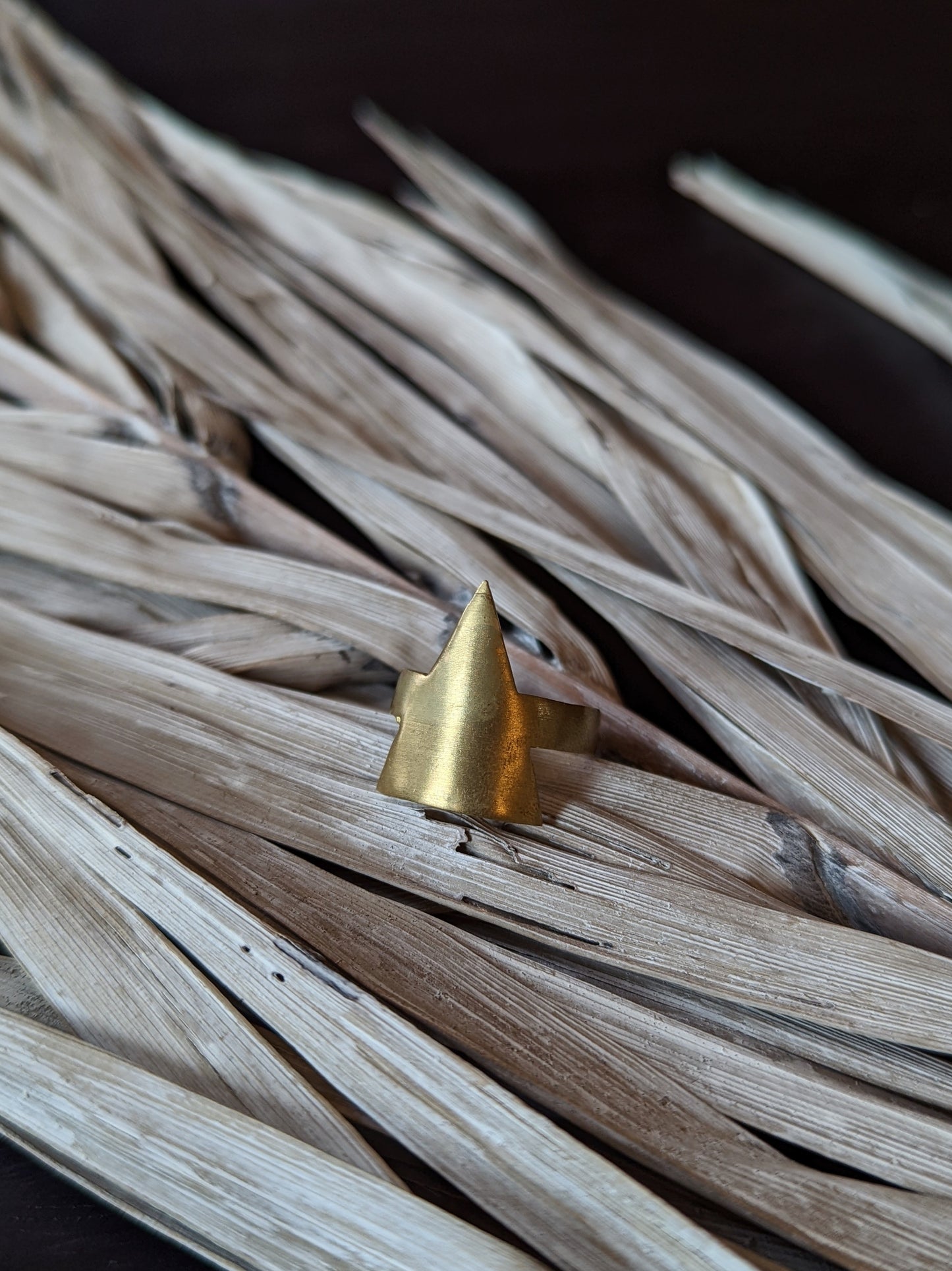 Load image into Gallery viewer, Salina Gold Triangle Ring
