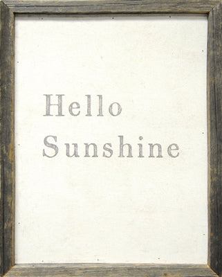"Hello Sunshine" Art Print
