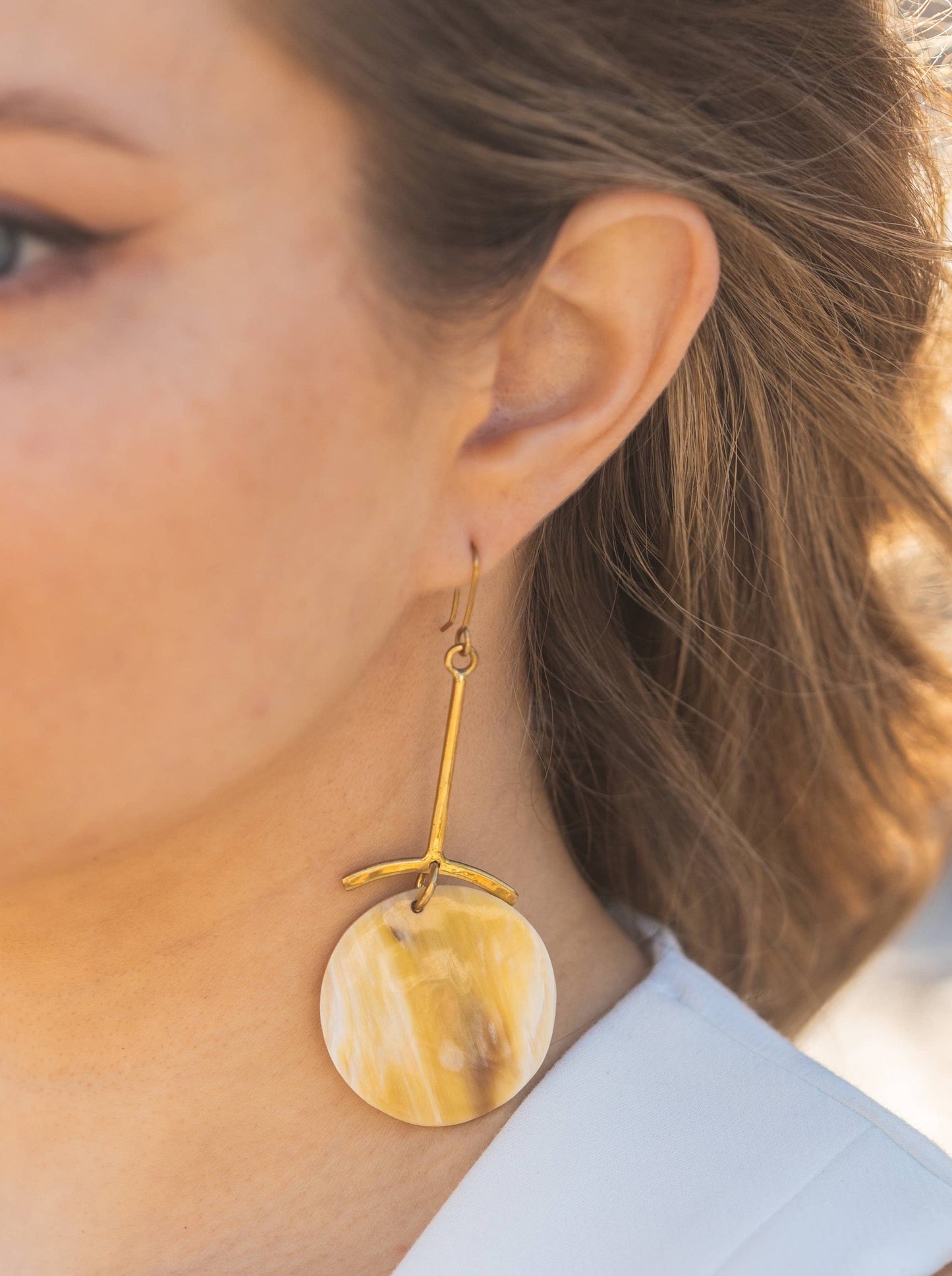 Ankole Horn Earrings | Blank