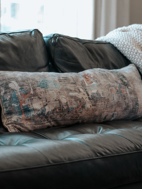 Load image into Gallery viewer, On the Way Home Lumbar Pillow | 13&amp;quot; x 35&amp;quot;
