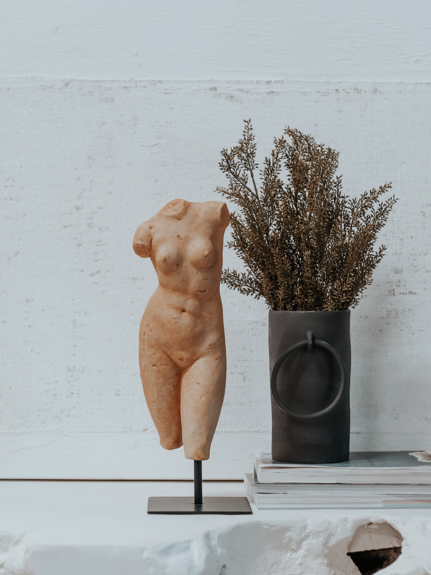 Female Body Figure on Metal Stand